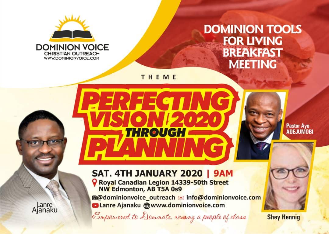 Perfecting vision 2020 through planning