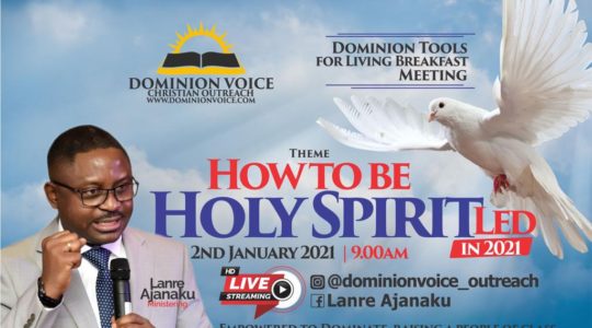 how to be Holy Spirit led