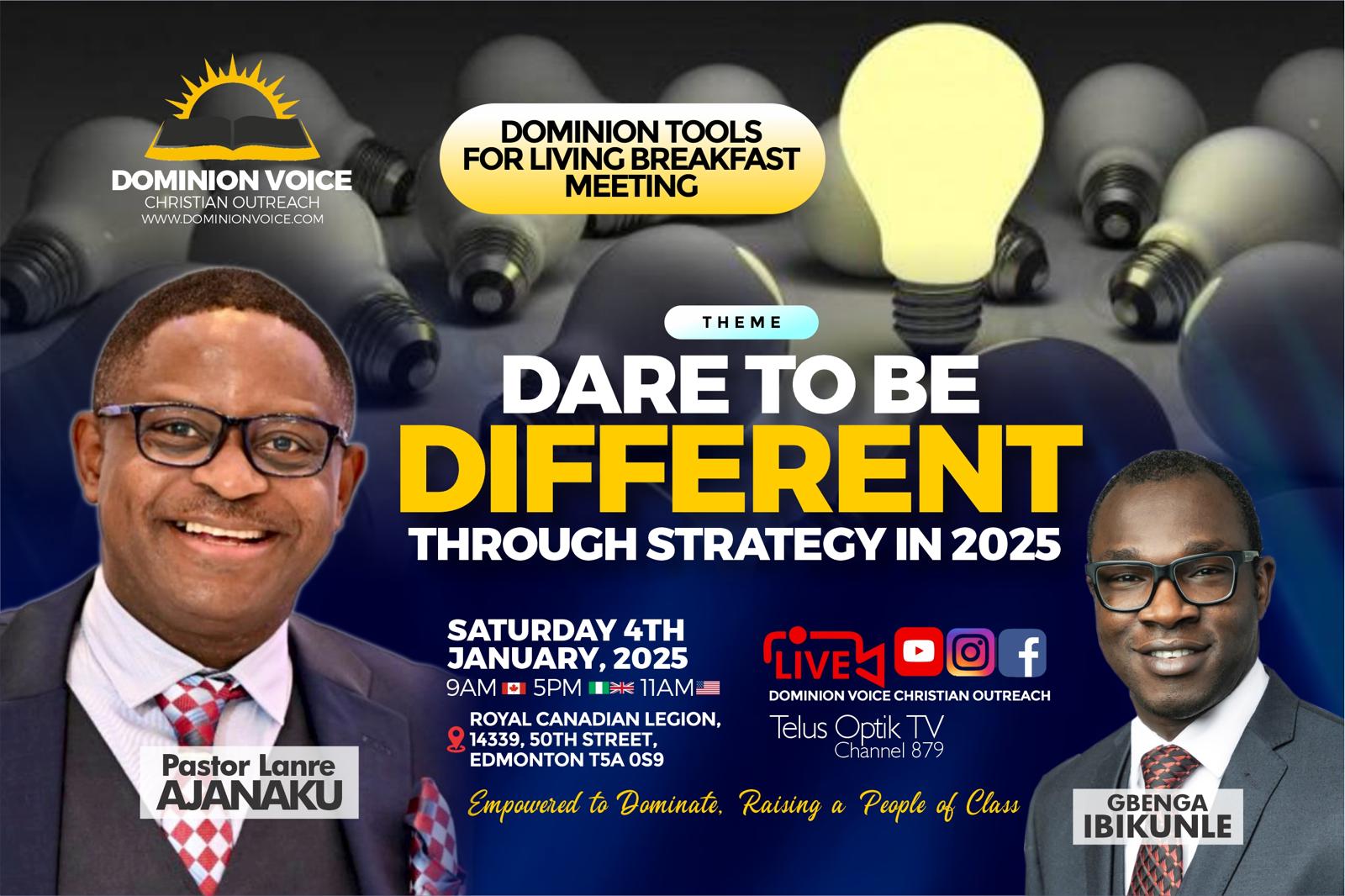 Dare to be different through strategy in 2025